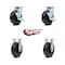 Service Caster Tool Box Caster Wheel Set 6'' Phenolic Swivel Casters, 4PK TOOL-SCC-30CS620-PHB-TLB-2-R-2 - alternate 5